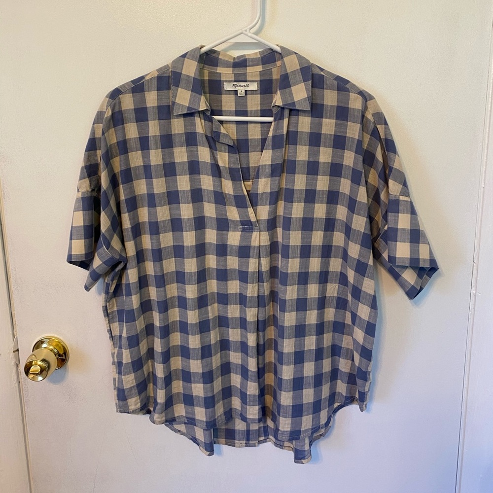 Madewell central popover shirt
